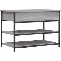 vidaXL Banc à chaussures sonoma gris 70x42,5x50 cm bois d'ingénierie