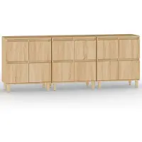 vidaXL Buffets 3 pcs Sonoma Oak 60x35x70 cm Bois reconstitué
