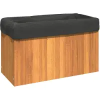 vidaXL Jardinière 59x27,5x35 cm bois massif d'acacia