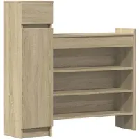 vidaXL Armoire à chaussures chêne sonoma bois d'ingénierie
