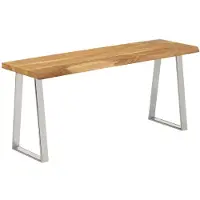 vidaXL Banc avec bord vivant 105 cm bois d'acacia massif