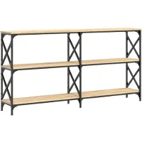 vidaXL Table console chêne sonoma 156x28x80,5 cm bois d'ingénierie