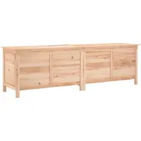 vidaXL Coffre de jardin 198,5x50x56,5 cm Sapin massif