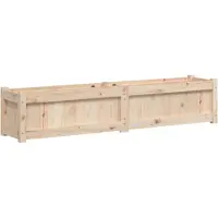 vidaXL Jardinière 150x31x31 cm bois de pin massif