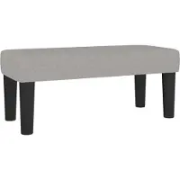 vidaXL Banc Gris clair 70x30x30 cm Tissu