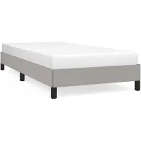 vidaXL Cadre de lit sans matelas gris clair 90x190 cm Tissu