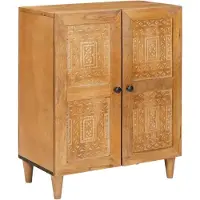 vidaXL Buffet Marron clair 60 x 33 x 75 cm bois de manguier massif