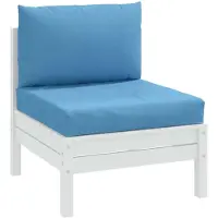 vidaXL Coussins de palette lot de 2 bleu mélangé tissu