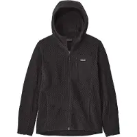 Patagonia - Polaire zippée légère et respirante - K's R1 Air Full-Zip Hoody Black - Taille Enfant 141 - Noir