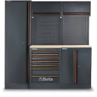 Beta aménagement d'atelier, plateau multiplex, 196 pièces, C45PRO 2.0 B7W/196UT