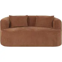 Popsofa Canapé 2 Places Adele Chenille Cuivre