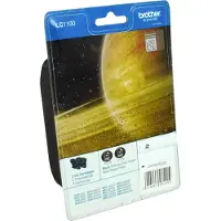 Brother Cartouche d'encre LC-1100BKBP2 Noir x2 - Multipack