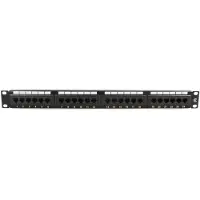 Microconnect - Patch Panel - Schwarz - 48.3 cm (19") - 24 Ports