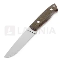 Brisa Couteau Trapper 115 Elmax, Flat, Micarta, firesteel, vert