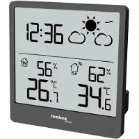 Technoline Station météo WS9138, extra mince, gris
