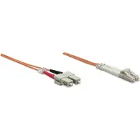 Intellinet 470353 LWL Anschlusskabel LC/SC 1m Multimode OM2 orange