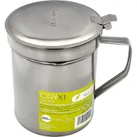 ORYX Friteuse de poisson en acier inoxydable 1,0 Litres. Avec filtre et couvercle