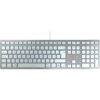 Cherry KC 6000C FOR MAC, Filaire, USB, Commutateur à ciseaux, QWERTZ, Argenté