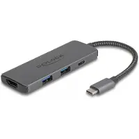 DeLOCK Docking Station: USB-C, HDMI, USB, PD 3.0, 100 W -