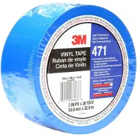 3M Ruban adh sif en vinyle 471 bleu 2 po x 36 vg 5,2 mil