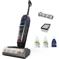 Bissell Aspirateur à eau et à poussière , gamme 4301N CrossWave HydroScrub Pro, bleu/noir