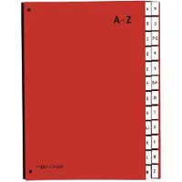 Pagna Trieur Color A-Z , disponible aussi pour les grands formats, polypropylène, rouge