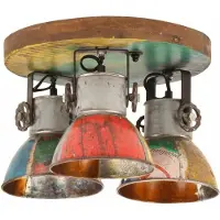 vidaXL Plafonnier style industriel 25 W Multicolore 42x25 cm E27