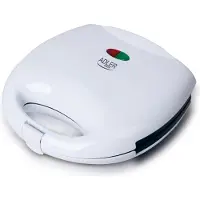 Adler Grille-pain à sandwich AD 301, Machine à panini, Blanc