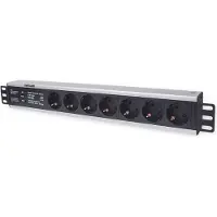 Intellinet 714006 Multiprise 7 prises, câble de raccordement de 3 m, noir