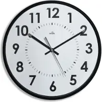 Cep 2112440011 Orium Horloge murale, horloge à quartz, silencieuse, noire