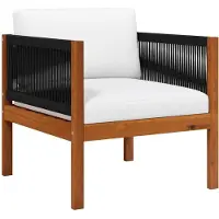 vidaXL Chaises de jardin 2 pcs. Bois massif acacia