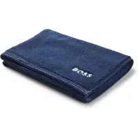 BOSS Tapis de bain en coton avec logo brodé contrastant