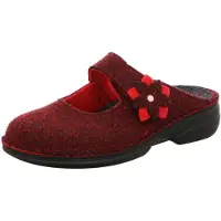 Finn Comfort Pantoufle 'Hausschuh Damen Arlberg barolo Filz in rot' rouge