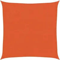 vidaXL Voile d'ombrage 160 g/m² Orange 2x2 m PEHD