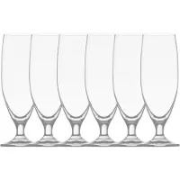 Ich-zapfe Verre À Bière Tulipe - Imperial - Lot De 6 - 0,3 Litre - Compatible Lave-Vaisselle - Design Élégant