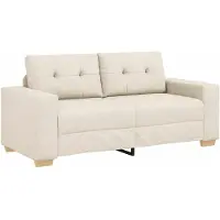 vidaXL Canapé deux places en lin 180x77x82 cm