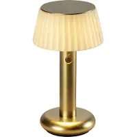 Konstsmide Lampe de table dorée Grasse Rechargeable