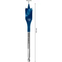 Bosch Mèche à fraiser plate EXPERT SelfCut Speed, 19 x 152 mm