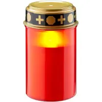 Goobay Lampe funéraire à LED, rouge (1x)