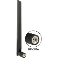 DeLOCK WLAN antenne RP-SMA male 3–5 dBi omnidirectionnel inclinable