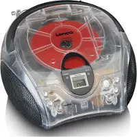 Ginza.se SCD-24TR - Radio portable avec lecteur CD - Transparent