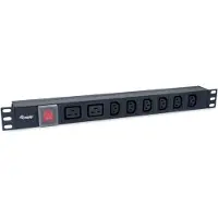 Equip 333316 Bâti de prises 19"(1HE)8x IEC C20 1.8m Alu. Sch