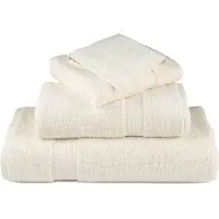 vidaXL Essuie-mains de qualité supérieure SOLUND 4 pcs crème 600 g/m²