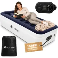 Juskys Matelas gonflable autogonflant Sapri M - 203 x 95 x 47 cm - Sac de rangement inclus