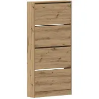 vidaXL Armoire à chaussures chêne artisanal 80 x 21 x 163.5 cm