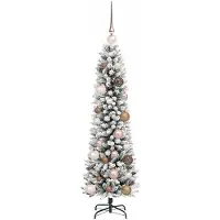 vidaXL Sapin de Noël artificiel Blanc 120 cm PVC, métal et plastique