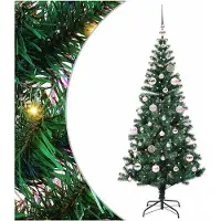 vidaXL Sapin de Noël artificiel pré-éclairé vert 150 cm