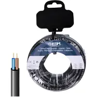 EDM Rouleau De Câble Multiconducteur H05vv-f 2x0.75 Mm 15 M