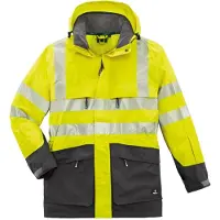 BIG Arbeitsschutz Veste de sécurité TAMPA jaune vif/grise, taille 4XL (4XL, 6XL, S, XS)
