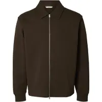 Selected Veste de survêtement 'SLMTom' brun foncé
